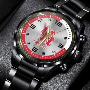 Custom Name Houston Cougars NCAA Hand Watch Gifts For Fans 1