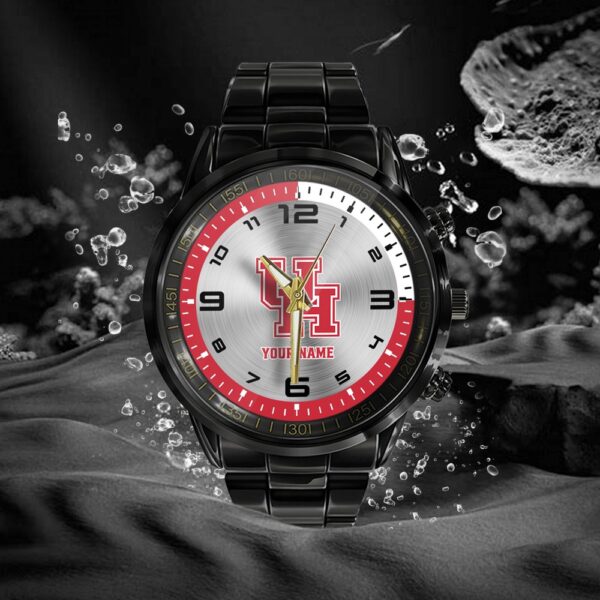 Custom Name Houston Cougars NCAA Hand Watch Gifts For Fans