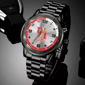 Custom Name Houston Cougars NCAA Hand Watch Gifts For Fans 4