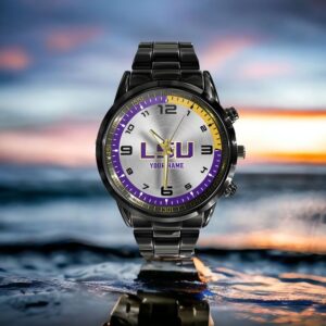 Custom Name LSU Tigers NCAA Hand Watch Gifts For Fans 3