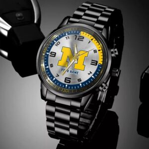 Custom Name Michigan Wolverines NCAA Hand Watch Gifts For Fans 4