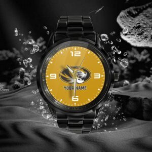 Custom Name Missouri Tigers NCAA Black Hand Watch Gifts For Fans 2