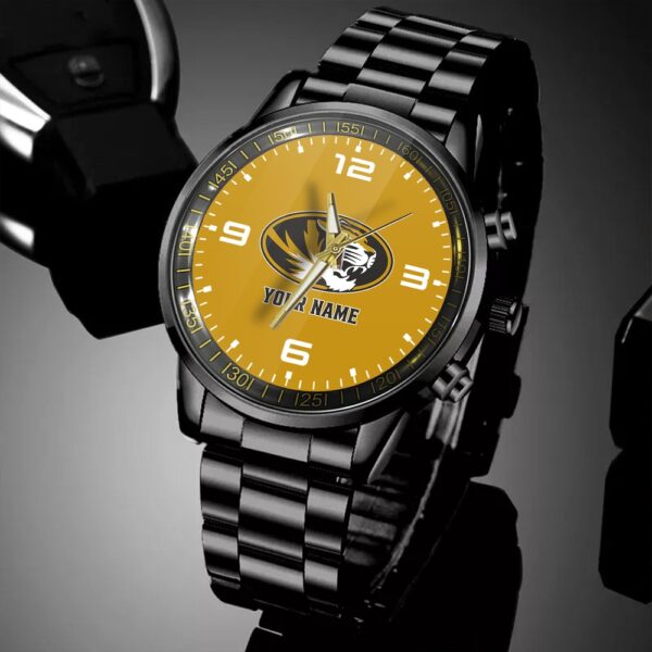 Custom Name Missouri Tigers NCAA Black Hand Watch Gifts For Fans