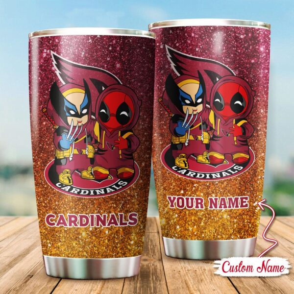 Custom Name NFL Arizona Cardinals Tumbler Gift For Fans