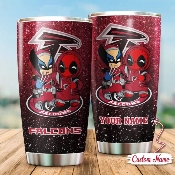 Custom Name NFL Atlanta Falcons Tumbler Gift For Fans