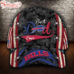 Custom Name NFL Buffalo Bills Best Dad Ever All Over Print 3D Classic Cap 0