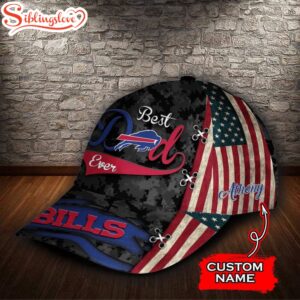 Custom Name NFL Buffalo Bills Best Dad Ever All Over Print 3D Classic Cap 1