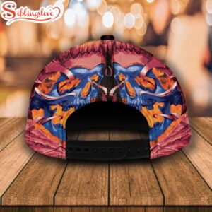 Custom Name NFL Buffalo Bills Fire Skull All Over Print 3D Classic Cap 3