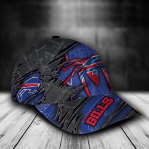 Custom Name NFL Buffalo Bills Spider Man Marvel All Over Print Blue 3D Classic Cap 2