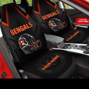 Custom Name NFL Cincinnati Bengals Car Seat Covers