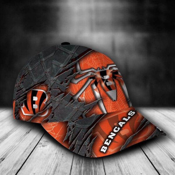 Custom Name NFL Cincinnati Bengals Spider Man All Over Print 3D Classic Cap