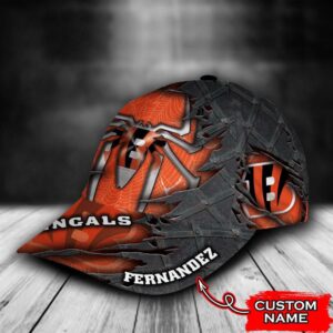 Custom Name NFL Cincinnati Bengals Spider Man All Over Print 3D Classic Cap 3