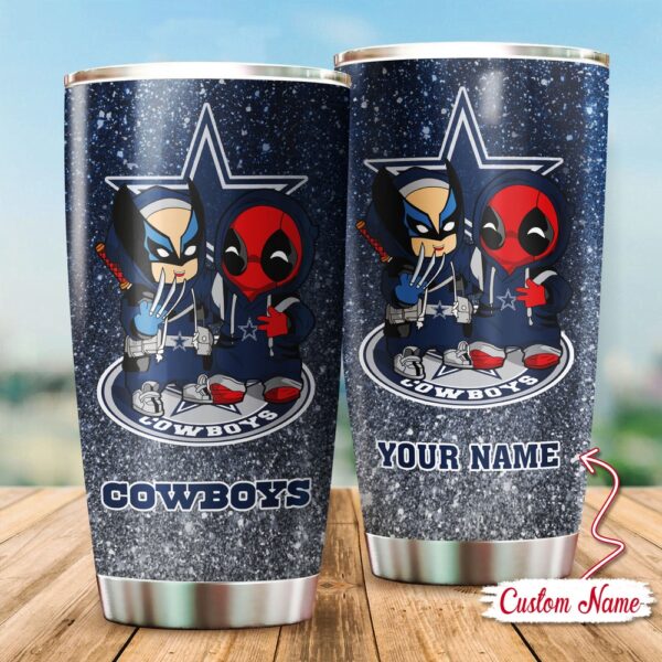 Custom Name NFL Dallas Cowboys Tumbler Gift For Fans