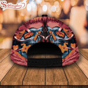 Custom Name NFL Houston Texans Flame Skull All Over Print 3D Classic Cap 3