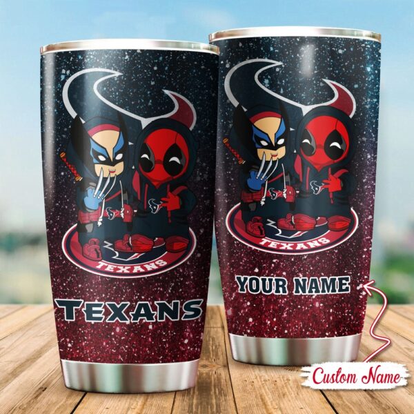 Custom Name NFL Houston Texans Tumbler Gift For Fans