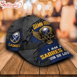 Custom Name NFL I Am A Buffalo Sabres Fan All Over Print Blue 3D Classic Cap 1