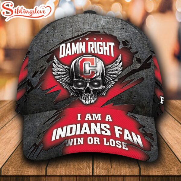 Custom Name NFL I Am A Cleveland Indians Fan Win Or Lose All Over Print – Red 3D Classic Cap