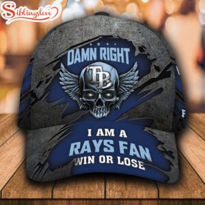 Custom Name NFL I Am A Tampa Bay Rays Fan All Over Print Blue 3D Classic Cap 0