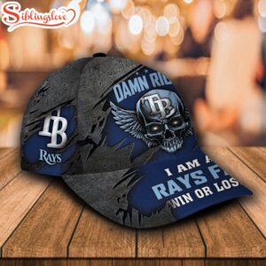 Custom Name NFL I Am A Tampa Bay Rays Fan All Over Print Blue 3D Classic Cap 1