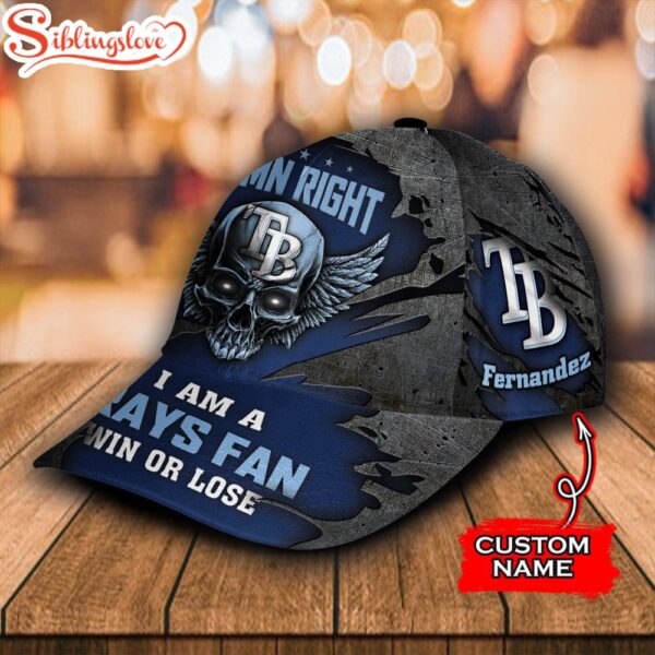 Custom Name NFL I Am A Tampa Bay Rays Fan All Over Print – Blue 3D Classic Cap