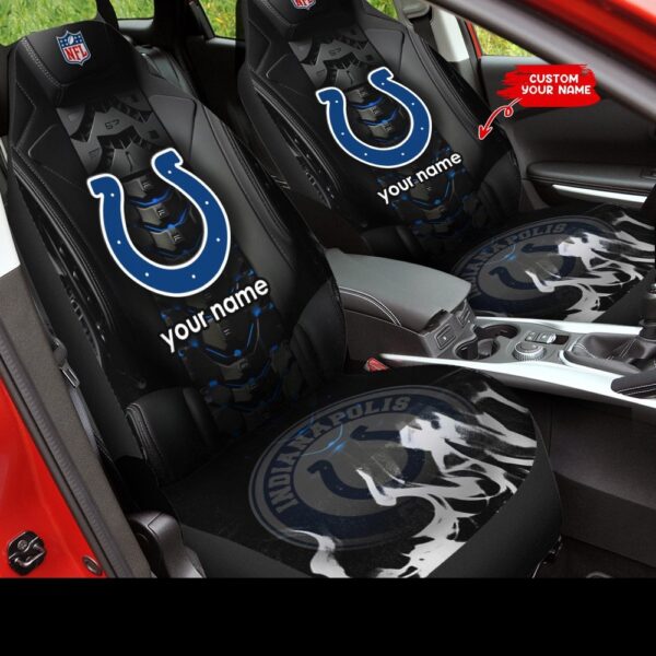 Custom Name NFL Indianapolis Colts Car Seat Covers