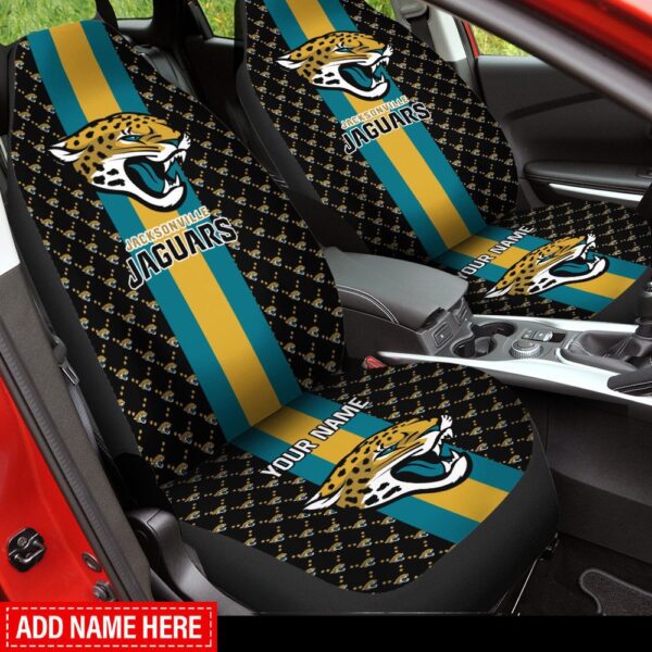 Custom Name NFL Jacksonville Jaguars Car Seat Cover