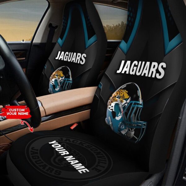 Custom Name NFL Jacksonville Jaguars Car Seat Covers