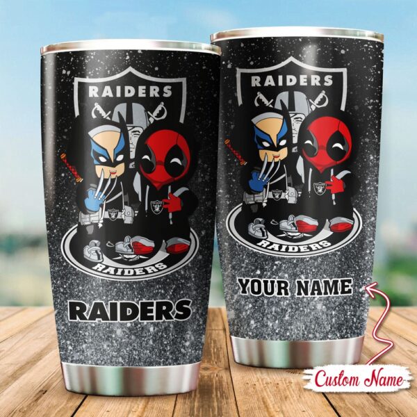 Custom Name NFL Las Vegas Raiders Tumbler Gift For Fans