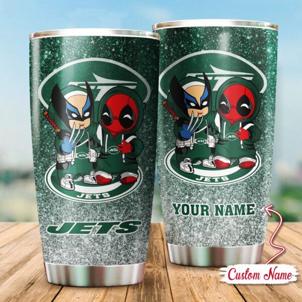 Custom Name NFL New York Jets Tumbler Gift For Fans