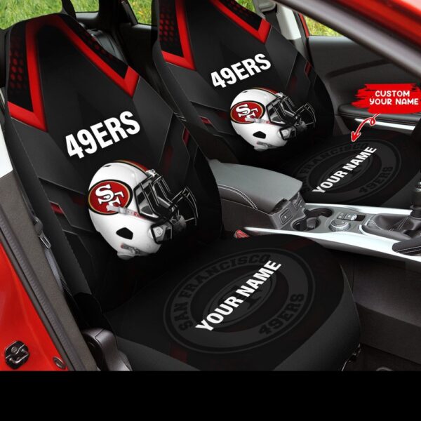 Custom Name NFL San Francisco 49ers Car Seat Covers