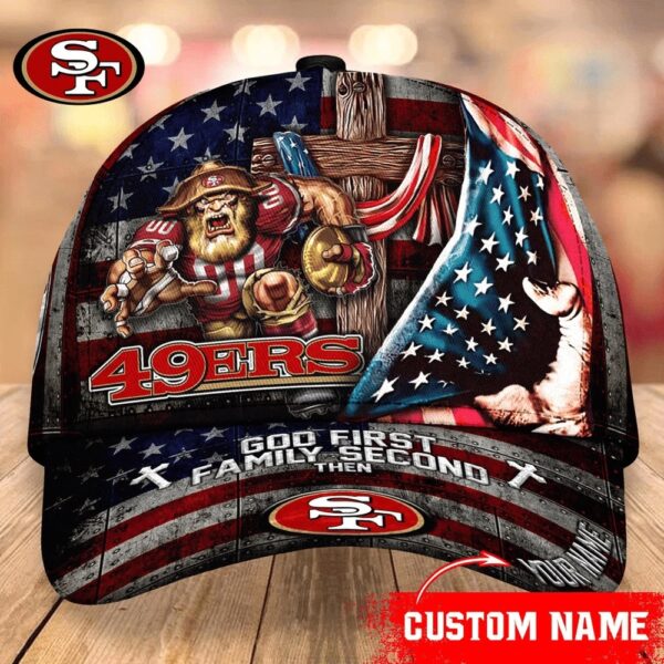 Custom Name NFL San Francisco 49ers Mascot Classic Cap