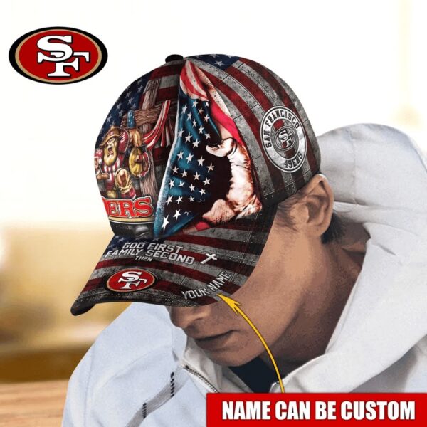 Custom Name NFL San Francisco 49ers Mascot Classic Cap