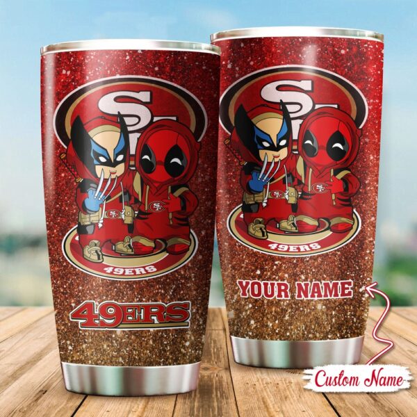 Custom Name NFL San Francisco 49ers Tumbler Gift For Fans