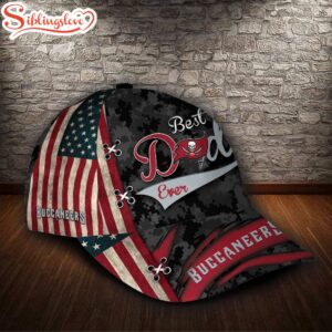 Custom Name NFL Tampa Bay Buccaneers Best Dad Ever All Over Print 3D Classic Cap 1