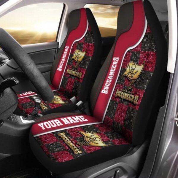 Custom Name NFL Tampa Bay Buccaneers Car Seat Covers