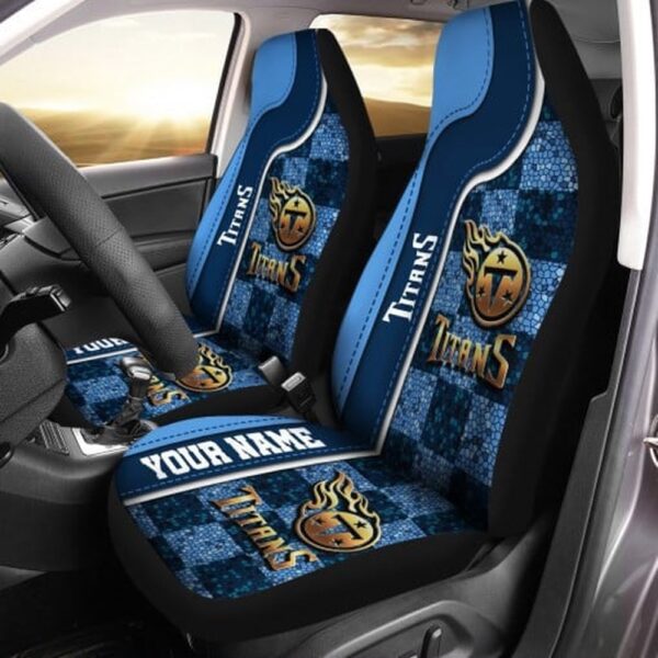 Custom Name NFL Tennessee Titans Car Seat Covers