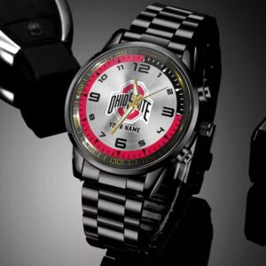 Custom Name Ohio State Buckeyes NCAA Hand Watch Gifts For Fans 1