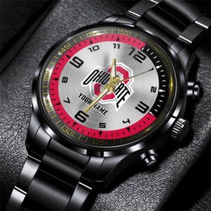 Custom Name Ohio State Buckeyes NCAA Hand Watch Gifts For Fans 6