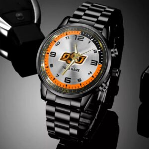 Custom Name Oklahoma State Cowboys NCAA Hand Watch Gifts For Fans 4