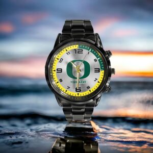 Custom Name Oregon Ducks NCAA Hand Watch Gifts For Fans 3