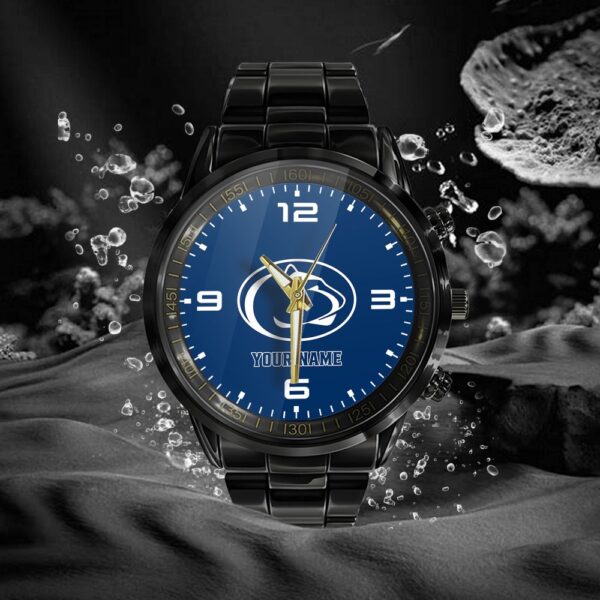 Custom Name Penn State Nittany Lions NCAA Black Hand Watch Gifts For Fans