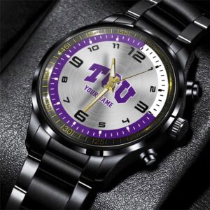 Custom Name TCU Horned Frogs NCAA Hand Watch Gifts For Fans 1