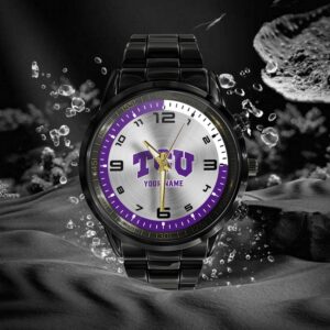 Custom Name TCU Horned Frogs NCAA Hand Watch Gifts For Fans 2