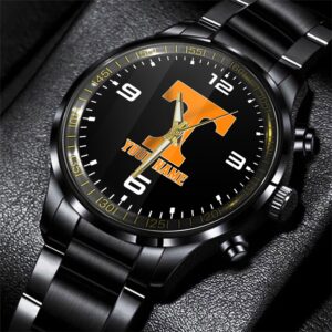 Custom Name Tennessee Volunteers NCAA Black Hand Watch Gifts For Fans 1