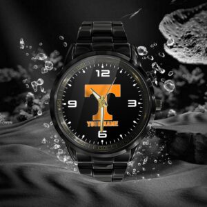 Custom Name Tennessee Volunteers NCAA Black Hand Watch Gifts For Fans 2