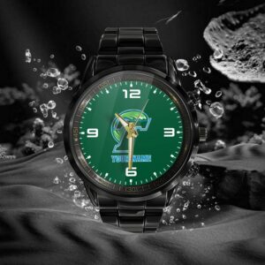 Custom Name Tulane Green Wave NCAA Black Hand Watch Gifts For Fans 2