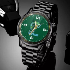 Custom Name Tulane Green Wave NCAA Black Hand Watch Gifts For Fans 4