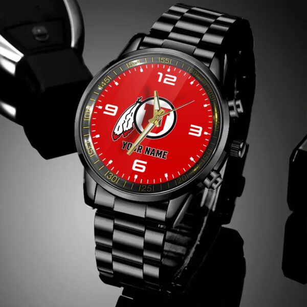 Custom Name Utah Utes NCAA Black Hand Watch Gifts For Fans