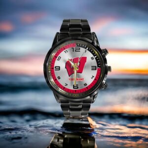 Custom Name Wisconsin Badgers NCAA Hand Watch Gifts For Fans 2