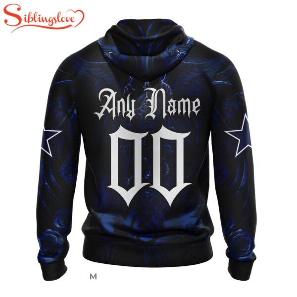 Custom Name And Number Dallas Cowboys NFL Halloween All Over Print Hoodie Shirt